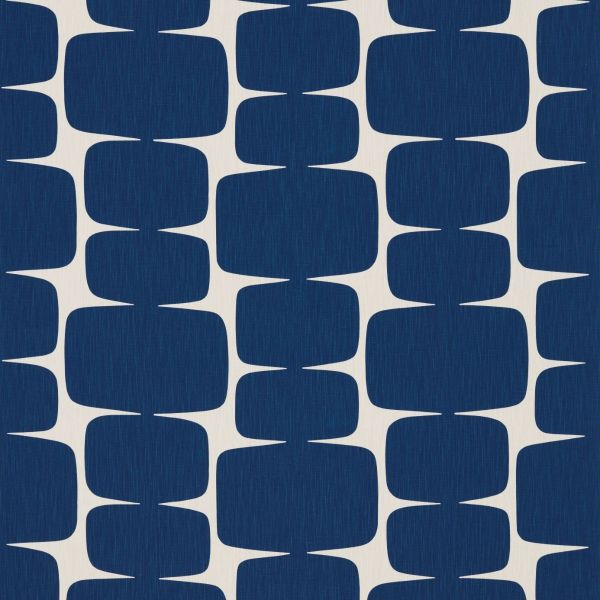 Scion Fabric Lohko Indigo/Jasmine | Allium Interiors