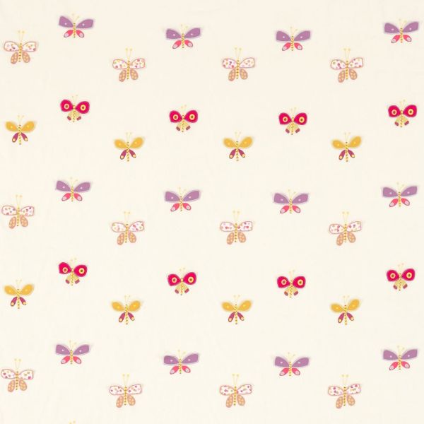 Scion Fabric Flutterby Rhubarb/Violet/Rose | Allium Interiors