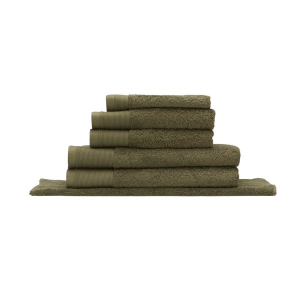 Vida Organic Towel Olive | Allium Interiors