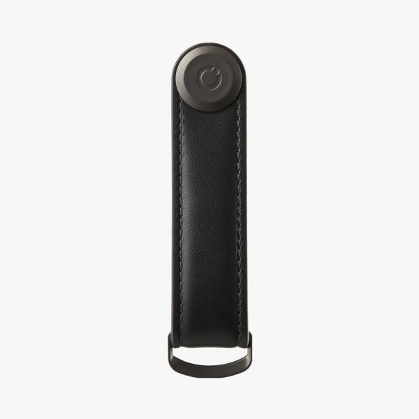 Orbitkey Key Organiser Leather Black with Black Stitching | Allium Interiors