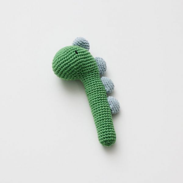 Over The Dandelions Rattle Crochet Dinosaur | Allium Interiors