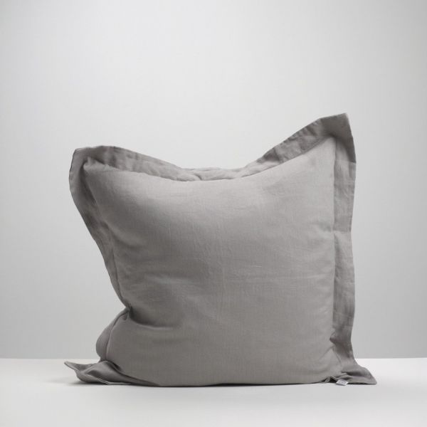 Thread Design Smoke Linen Euro Pillowcase | Allium Interiors