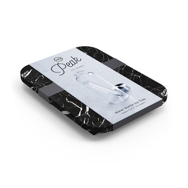 W&P Peak Ice Tray Water Bottle Black Marble | Allium Interiors