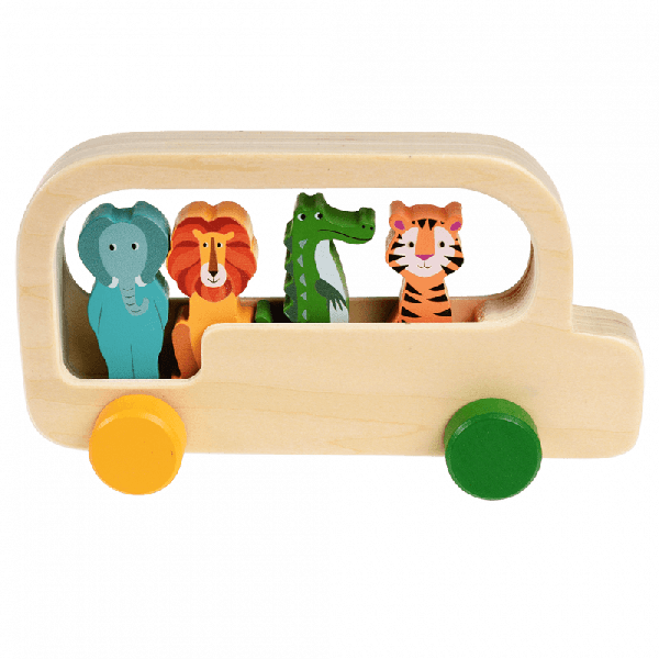 Rex Wooden Bus Colourful Creatures | Allium Interiors