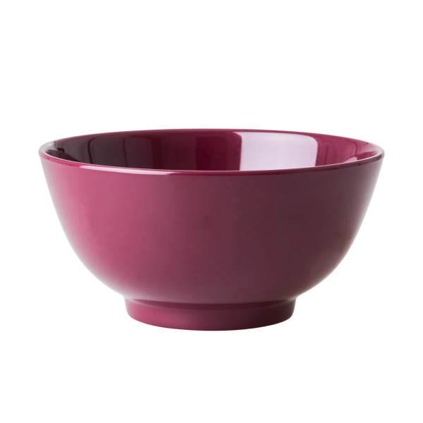 Rice Melamine Bowl Dance Maroon | Allium Interiors