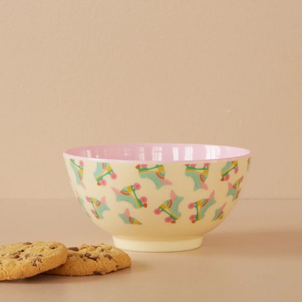 Rice Melamine Bowl Two Tone Roller Skate | Allium Interiors