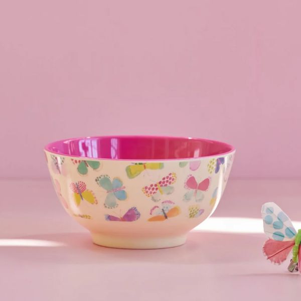 Rice Melamine Bowl Two Tone Butterfly | Allium Interiors