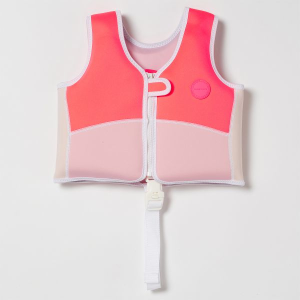 Sunnylife Kids Swim Vest Melody the Mermaid Neon Strawberry | Allium Interiors