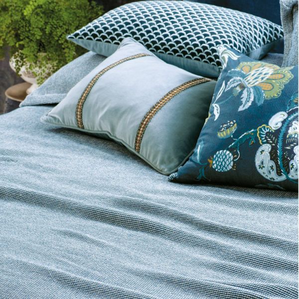 Bianca Lorenne Sottobosco Indigo Bedspread | Allium Interiors