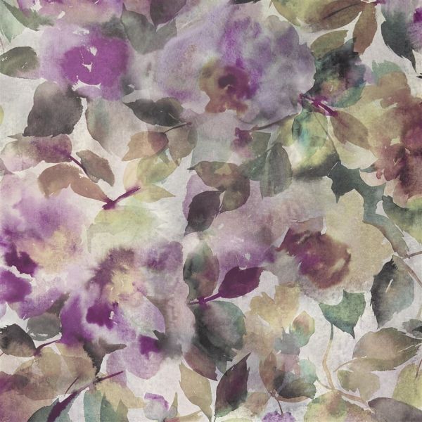 Designers Guild Wallpaper Surimono Amethyst  | Allium Interiors