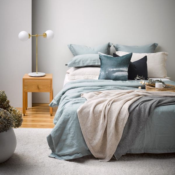 Thread Design Ocean Linen Duvet  | Allium Interiors