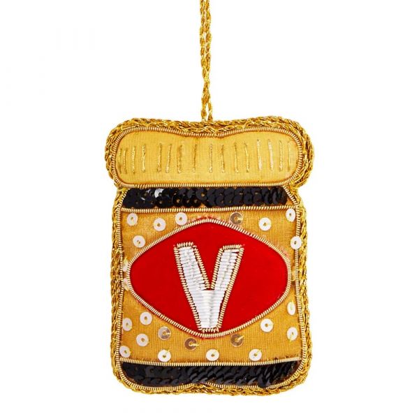 Vixen & Velvet Christmas Decoration Sequin Vegemite | Allium Interiors