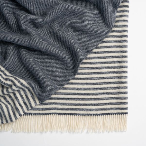 Weave Throw Catlins Navy | Allium Interiors