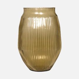 Brian Tunks Cut Glass Vase Medium Gold