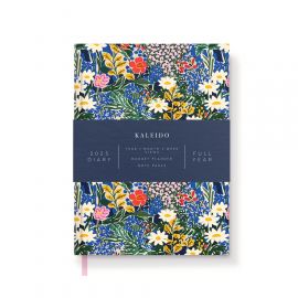 Kaleido Diary 2025 A5 Painted Floral