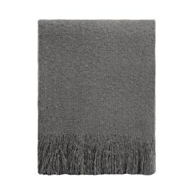 L&M Throw Cosy Charcoal