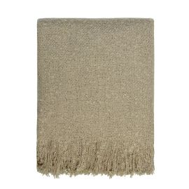 L&M Throw Cosy Plaza Taupe