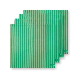 Pip Studio Napkin Set/4 Green Stripe