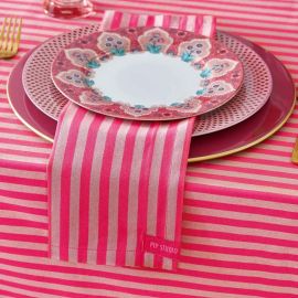 Pip Studio Napkin Set/4 Pink Stripe