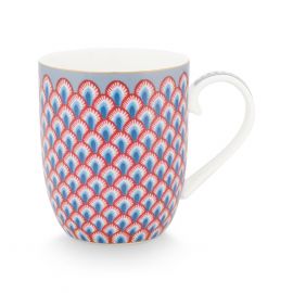 Pip Studio Flower Festival Mug Small Red/Light Blue