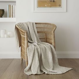 Baksana Throw Vigo Ecru/Charcoal