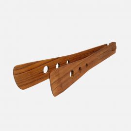 Bison Teak Serving Tongs