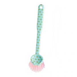 Rice Dishwashing Brush Mint Heart