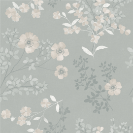 Borastapeter Wallpaper Prairie Rose Grey