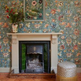 House of Hackney Wallpaper Gaia Prussian Blue