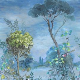 Designers Guild Wallpaper Giardino Segreto Scene 1 Delft