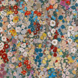 House of Hackney Wallpaper Hollyhocks Autumn