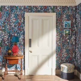 House of Hackney Wallpaper Hollyhocks Winter