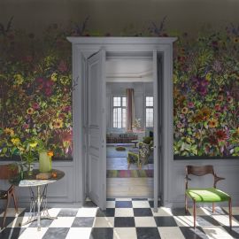 Designers Guild Wallpaper Indian Sunflower Graphite