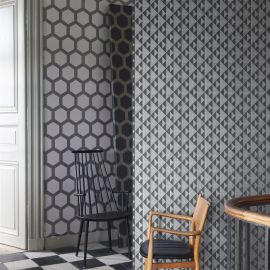 Designers Guild Wallpaper Kappazuri Graphite