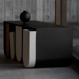 Kristina Dam Studio Curved Bench Black