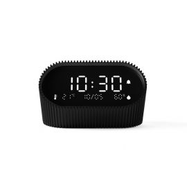 Lexon Ray Clock Aluminum Matt Black