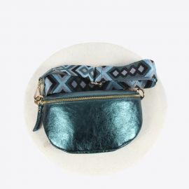 Lauren Vidal Lolita Waist Bag Metallic Peacock