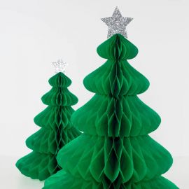 Meri Meri Christmas Honeycomb Trees Large