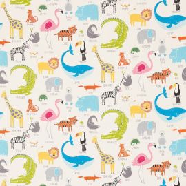 Scion Fabric Animal Magic Tutti Frutti/Chalk