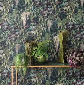 Osborne & Little Wallpaper Green Wall 02