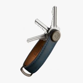 Orbitkey Key Organiser Leather Crazy Horse Marine Blue