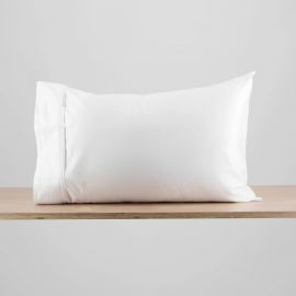 Isle of Omni Pillowcase Pair Organic Cotton White 500TC