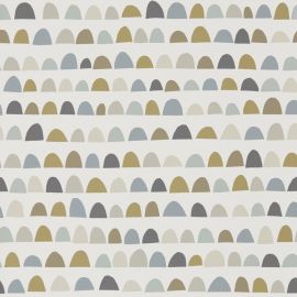 Scion Wallpaper Priya Charcoal/Fossil/Linen