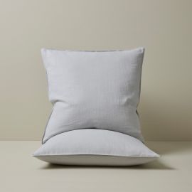 Weave Ravello Linen Euro Pillowcase Pair Silver