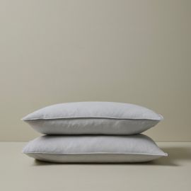 Weave Ravello Linen King Pillowcase Pair Silver