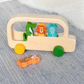 Rex Wooden Bus Colourful Creatures