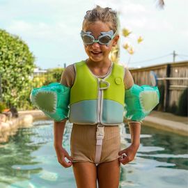 Sunnylife Kids Swim Goggles Salty the Shark Aqua