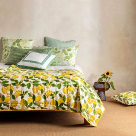 Bonnie And Neil Euro Pillowcase Tiny Checkers Leaf