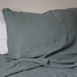 Seneca Vida Stonewashed Linen Duvet Mineral