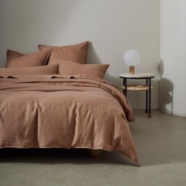 Weave Ravello Linen Duvet Cover Biscuit